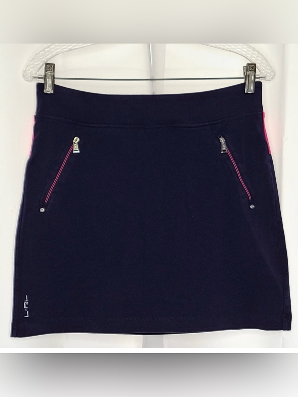 RALPH LAUREN ACTIVE L-RL NAVY ATHLETIC TENNIS SKIRT W/ BUILT-IN SHORTS SZ S
